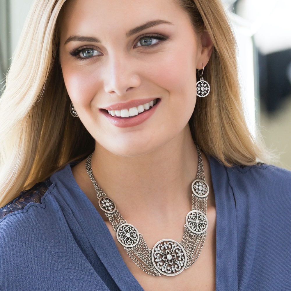 Touchstone Crystal Angelique Collar Necklace